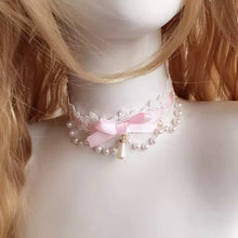 Cute Butterfly Frill Design Ribbon Lace Choker