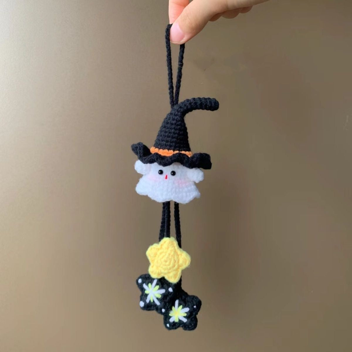 Witch Ghost Keychain Crochet DIY Kit