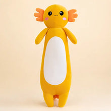 Yellow Long Axolotl Plush Toy - Front View