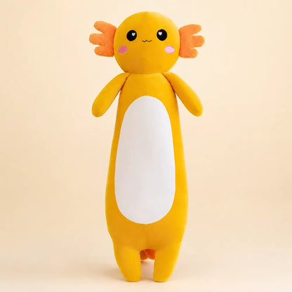 Yellow Long Axolotl Plush Toy - Front View