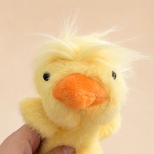 Fluffy Yellow Duck Plush Close Up